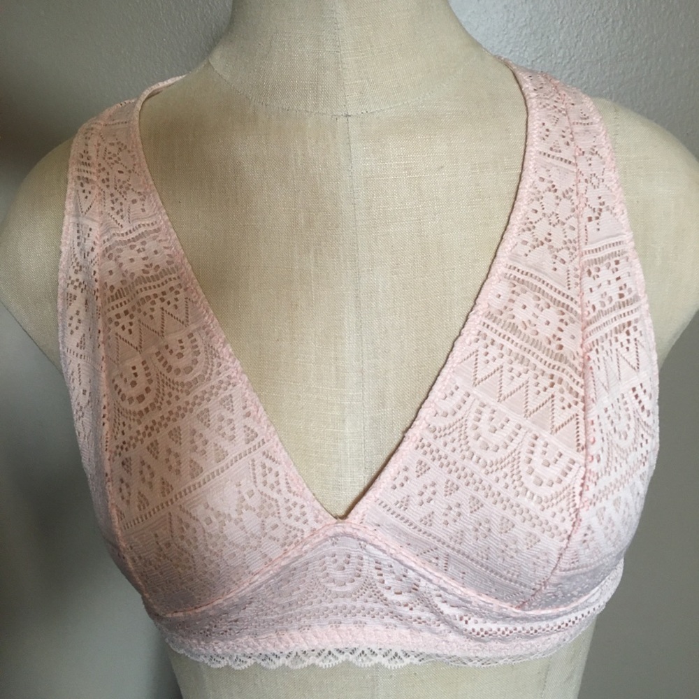 Peach halter Bralette